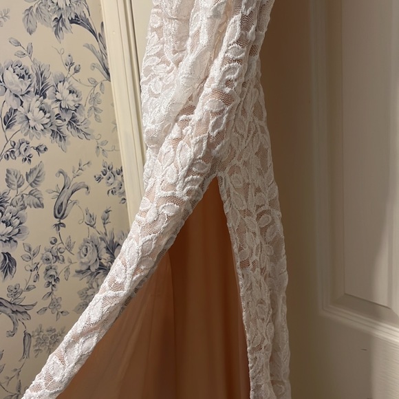 White Prom Dress - Picture 2 of 4